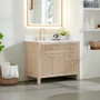 Altair Cerrito 42" Free Standing Single Basin Vanity Set with Cabinet and Engineered Stone Vanity Top