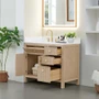 Altair Cerrito 42" Free Standing Single Basin Vanity Set with Cabinet and Engineered Stone Vanity Top