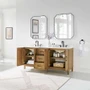 Altair Clara 72" Free Standing Double Basin Vanity Set with Cabinet and Quartz Vanity Top