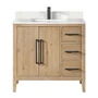 Altair Laurel 36" Free Standing Single Basin Vanity Set with Cabinet and Quartz Vanity Top