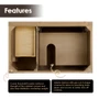 Altair Laurel 36" Free Standing Single Basin Vanity Set with Cabinet and Quartz Vanity Top