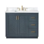 Altair Gazsi 42" Free Standing Single Basin Vanity Set with Cabinet and Engineered Stone Vanity Top