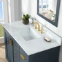 Altair Gazsi 42" Free Standing Single Basin Vanity Set with Cabinet and Engineered Stone Vanity Top