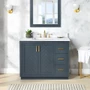 Altair Gazsi 42" Free Standing Single Basin Vanity Set with Cabinet and Engineered Stone Vanity Top