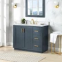 Altair Gazsi 42" Free Standing Single Basin Vanity Set with Cabinet and Engineered Stone Vanity Top