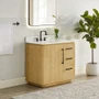 Altair Serene 36" Free Standing Single Basin Vanity Set with Cabinet and Engineered Stone Vanity Top