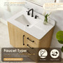 Altair Serene 36" Free Standing Single Basin Vanity Set with Cabinet and Engineered Stone Vanity Top