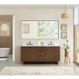 Altair Mowry 72" Free Standing Double Basin Vanity Set with Cabinet and Engineered Stone Vanity Top