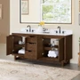 Altair Mowry 72" Free Standing Double Basin Vanity Set with Cabinet and Engineered Stone Vanity Top