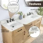 Altair Arbios 72" Quartz Vanity Top with Backsplash