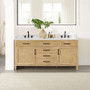 Altair Salome 72" Free Standing Double Basin Vanity Set with Cabinet and Engineered Stone Vanity Top