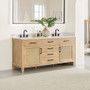 Altair Salome 72" Free Standing Double Basin Vanity Set with Cabinet and Engineered Stone Vanity Top