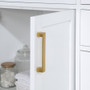 Altair Gavino 72" Free Standing Double Basin Vanity Set with Cabinet, Stone Composite Vanity Top, and Framed Mirror
