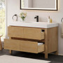 Altair Cascadia 48" Free Standing Single Basin Vanity Set with Cabinet and Engineered Stone Vanity Top