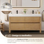 Altair Cascadia 48" Free Standing Single Basin Vanity Set with Cabinet and Engineered Stone Vanity Top