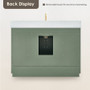 Altair Ivy 48" Free Standing Single Basin Vanity Set with Cabinet and Engineered Stone Vanity Top