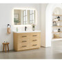 Altair Sigrid 48" Free Standing Single Basin Vanity Set with Cabinet and Engineered Stone Vanity Top