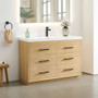 Altair Sigrid 48" Free Standing Single Basin Vanity Set with Cabinet and Engineered Stone Vanity Top