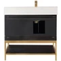 Altair Wildy 36" Free Standing Single Basin Vanity Set with Cabinet and Stone Composite Vanity Top