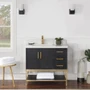Altair Wildy 36" Free Standing Single Basin Vanity Set with Cabinet and Stone Composite Vanity Top