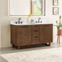 Altair Mowry 60" Free Standing Double Basin Vanity Set with Cabinet and Engineered Stone Vanity Top