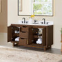 Altair Mowry 60" Free Standing Double Basin Vanity Set with Cabinet and Engineered Stone Vanity Top