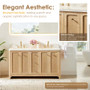 Altair Milner 60" Free Standing Double Basin Vanity Set with Cabinet and Engineered Stone Vanity Top