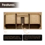 Altair Solana 48" Single Free Standing Vanity Cabinet Only - Less Vanity Top