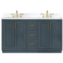 Altair Gazsi 60" Free Standing Double Basin Vanity Set with Cabinet and Stone Composite Vanity Top