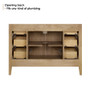 Altair Laurel 48" Single Free Standing Vanity Cabinet Only - Less Vanity Top