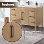 Altair Laurel 48" Single Free Standing Vanity Cabinet Only - Less Vanity Top