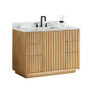 Altair Clayton 48" Free Standing Single Basin Vanity Set with Cabinet and Engineered Stone Vanity Top