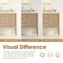 Altair Blaise 60" Free Standing or Wall Mounted Double Basin Vanity Set with Cabinet and Engineered Stone Vanity Top
