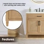 Altair Solana 36" Single Free Standing Vanity Cabinet Only - Less Vanity Top