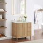 Altair Sierra 36" Free Standing Single Basin Vanity Set with Cabinet and Engineered Stone Vanity Top