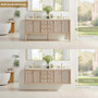 Altair Blaise 72" Free Standing or Wall Mounted Double Basin Vanity Set with Cabinet and Engineered Stone Vanity Top