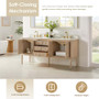 Altair Blaise 72" Free Standing or Wall Mounted Double Basin Vanity Set with Cabinet and Engineered Stone Vanity Top