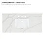 Altair Arbios 48" Quartz Vanity Top with Backsplash