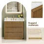 Altair Navan 36" Free Standing Single Basin Vanity Set with Cabinet and Engineered Stone Vanity Top