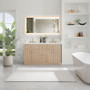 Altair Barnett 60" Free Standing Double Basin Vanity Set with Cabinet and Engineered Stone Vanity Top