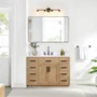 Altair Gavino 48" Free Standing Single Basin Vanity Set with Cabinet, Stone Composite Vanity Top, and Framed Mirror