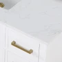 Altair Gavino 48" Free Standing Single Basin Vanity Set with Cabinet, Stone Composite Vanity Top, and Framed Mirror