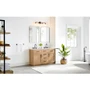 Altair Gavino 54" Free Standing Double Basin Vanity Set with Cabinet, Engineered Stone Vanity Top, and Framed Mirror