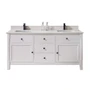 Altair Belluno 73" Engineered Stone Vanity Top with Backsplash and Faucet Hole for Single Hole Faucet