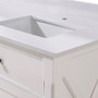 Altair Frosinone 73" Engineered Stone Vanity Top with Backsplash and Faucet Hole for Single Hole Faucet