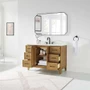 Altair Clara 48" Free Standing Single Basin Vanity Set with Cabinet and Quartz Vanity Top
