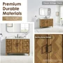 Altair Clara 48" Free Standing Single Basin Vanity Set with Cabinet and Quartz Vanity Top