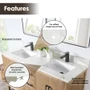 Altair Laurel 60" Free Standing Double Basin Vanity Set with Cabinet and Quartz Vanity Top