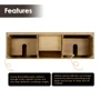 Altair Laurel 72" Free Standing Double Basin Vanity Set with Cabinet, Quartz Vanity Top, and Framed Mirror