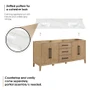 Altair Laurel 72" Free Standing Double Basin Vanity Set with Cabinet, Quartz Vanity Top, and Framed Mirror